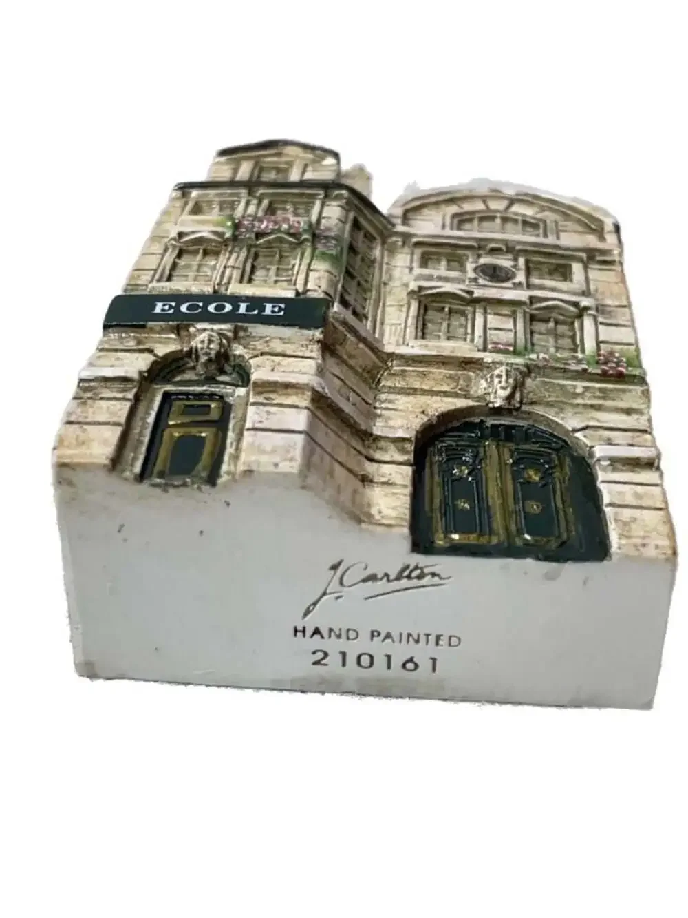 Vintage J Carlton Dominique Gault Paris Miniature ECOLE School Building 210161